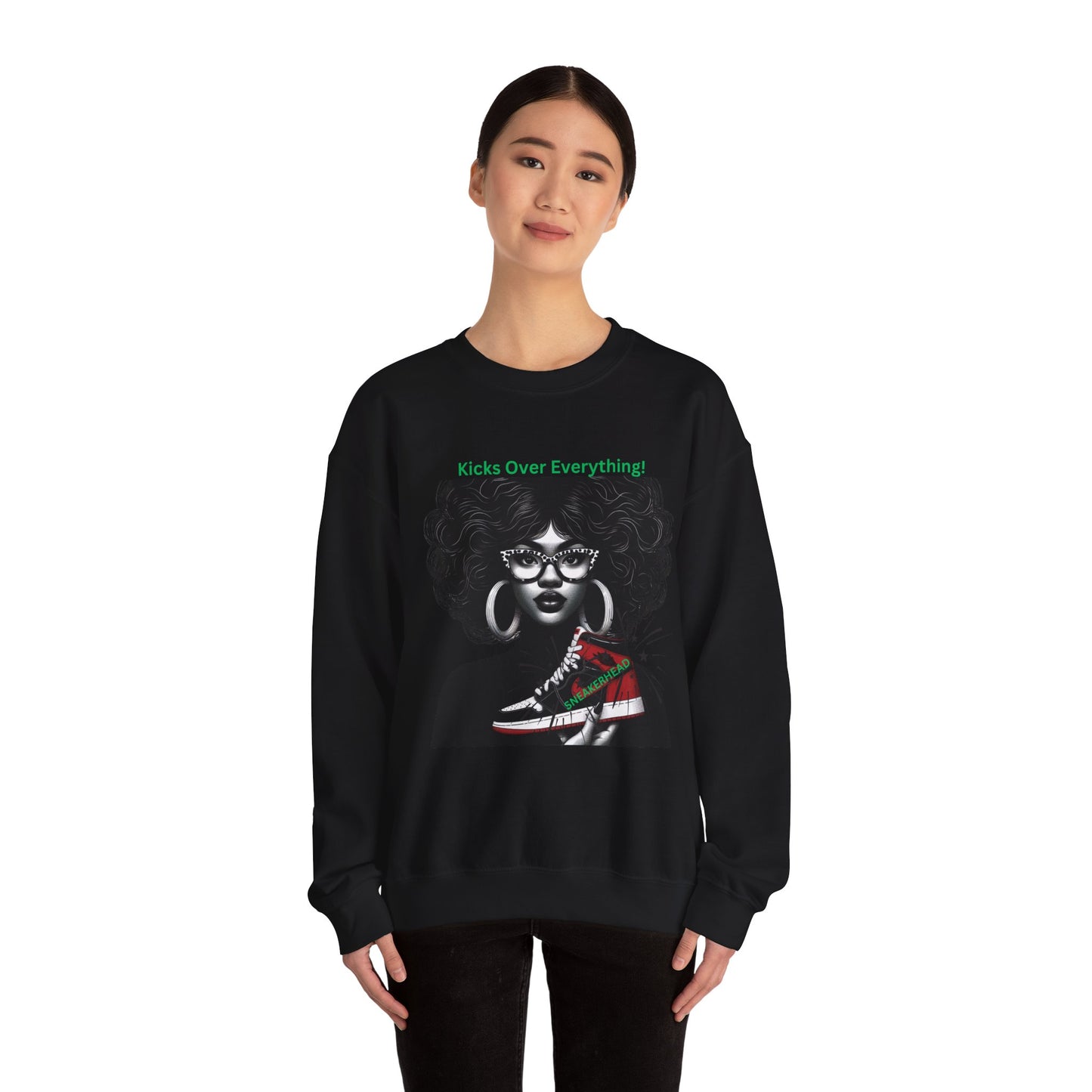 Sneakerhead Heavy Blend Crewneck Sweatshirt: Kicks Over Everything