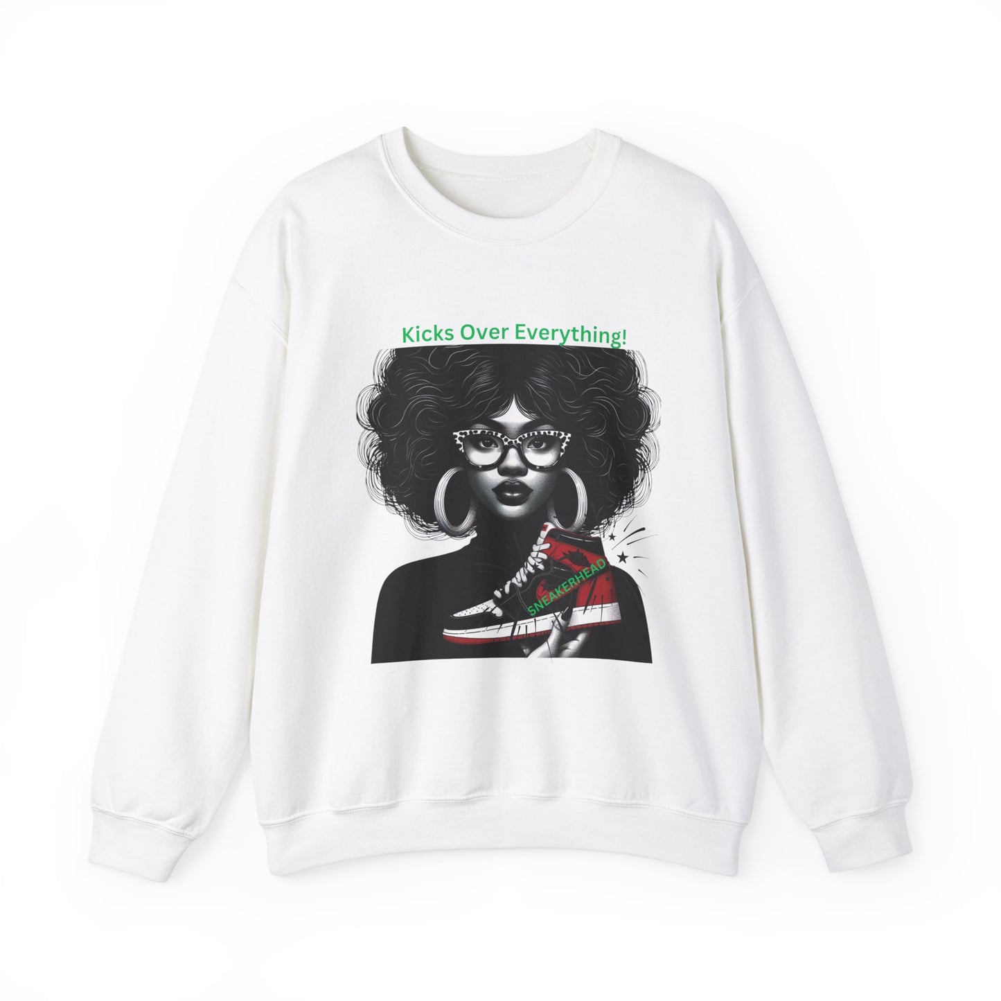 Sneakerhead Heavy Blend Crewneck Sweatshirt: Kicks Over Everything