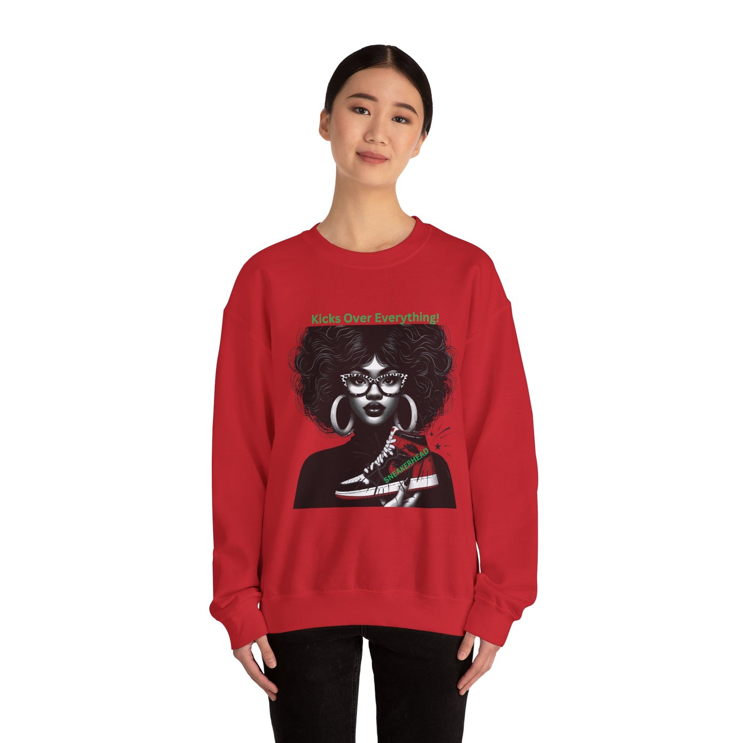 Sneakerhead Heavy Blend Crewneck Sweatshirt: Kicks Over Everything