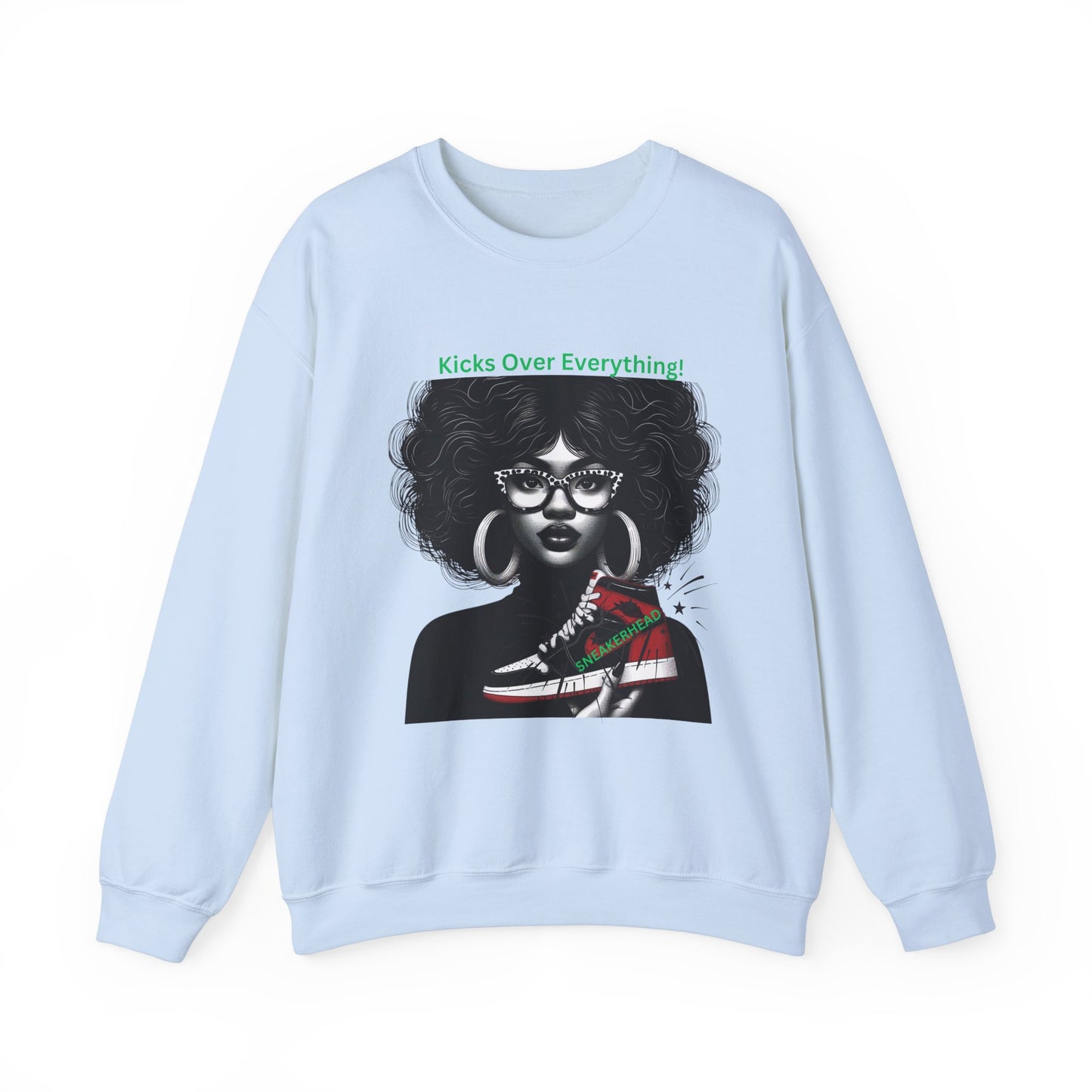 Sneakerhead Heavy Blend Crewneck Sweatshirt: Kicks Over Everything