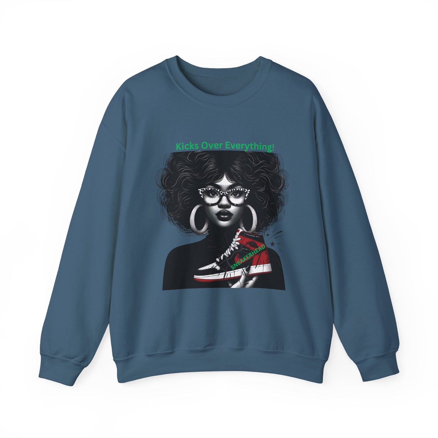 Sneakerhead Heavy Blend Crewneck Sweatshirt: Kicks Over Everything
