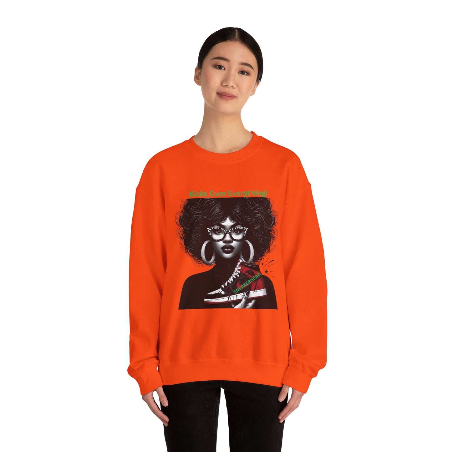 Sneakerhead Heavy Blend Crewneck Sweatshirt: Kicks Over Everything
