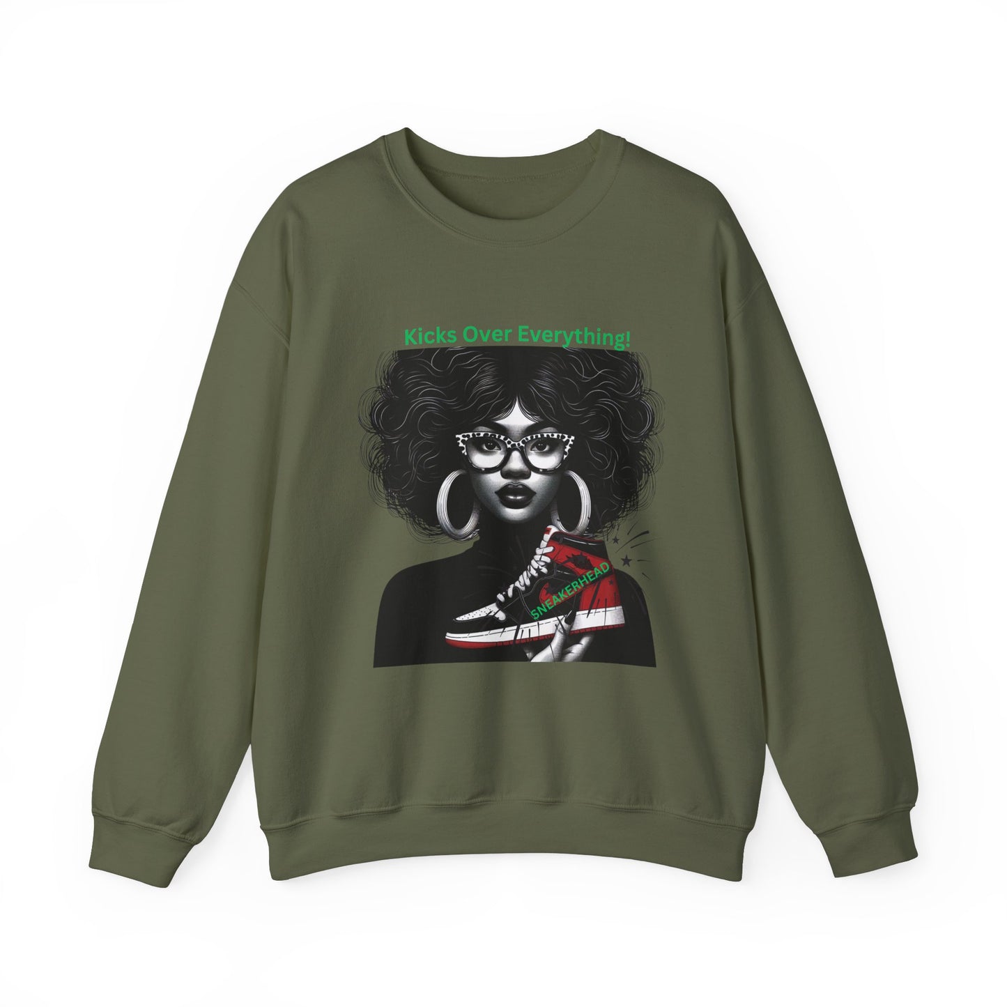 Sneakerhead Heavy Blend Crewneck Sweatshirt: Kicks Over Everything