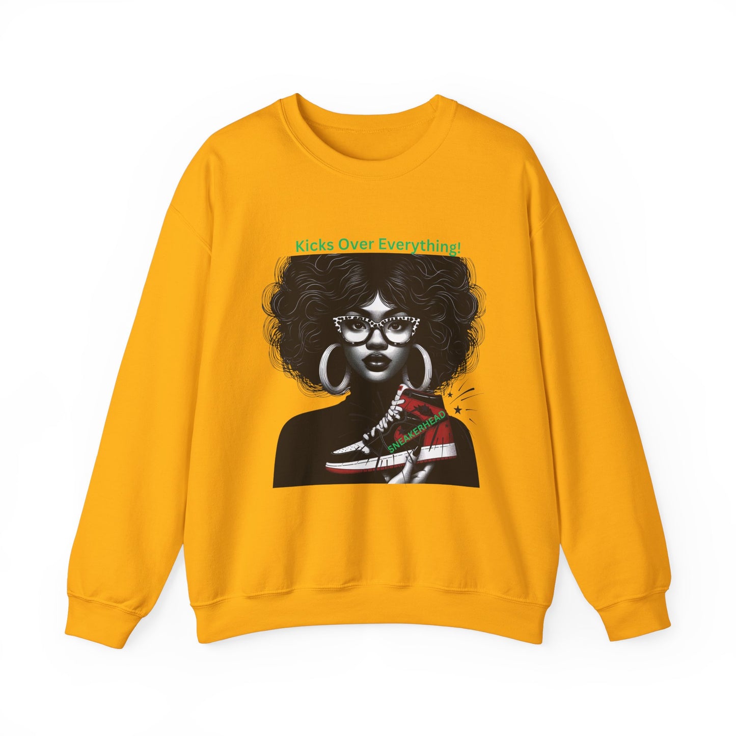 Sneakerhead Heavy Blend Crewneck Sweatshirt: Kicks Over Everything