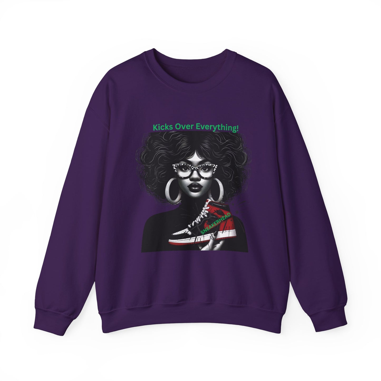 Sneakerhead Heavy Blend Crewneck Sweatshirt: Kicks Over Everything