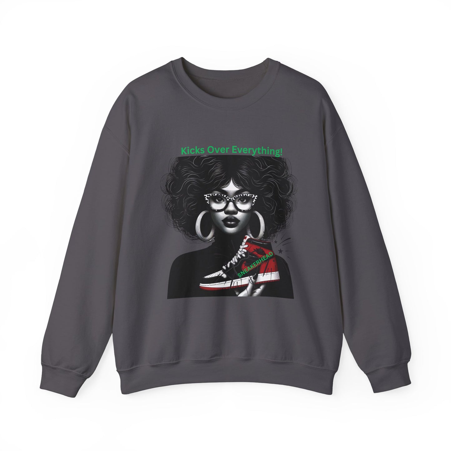 Sneakerhead Heavy Blend Crewneck Sweatshirt: Kicks Over Everything
