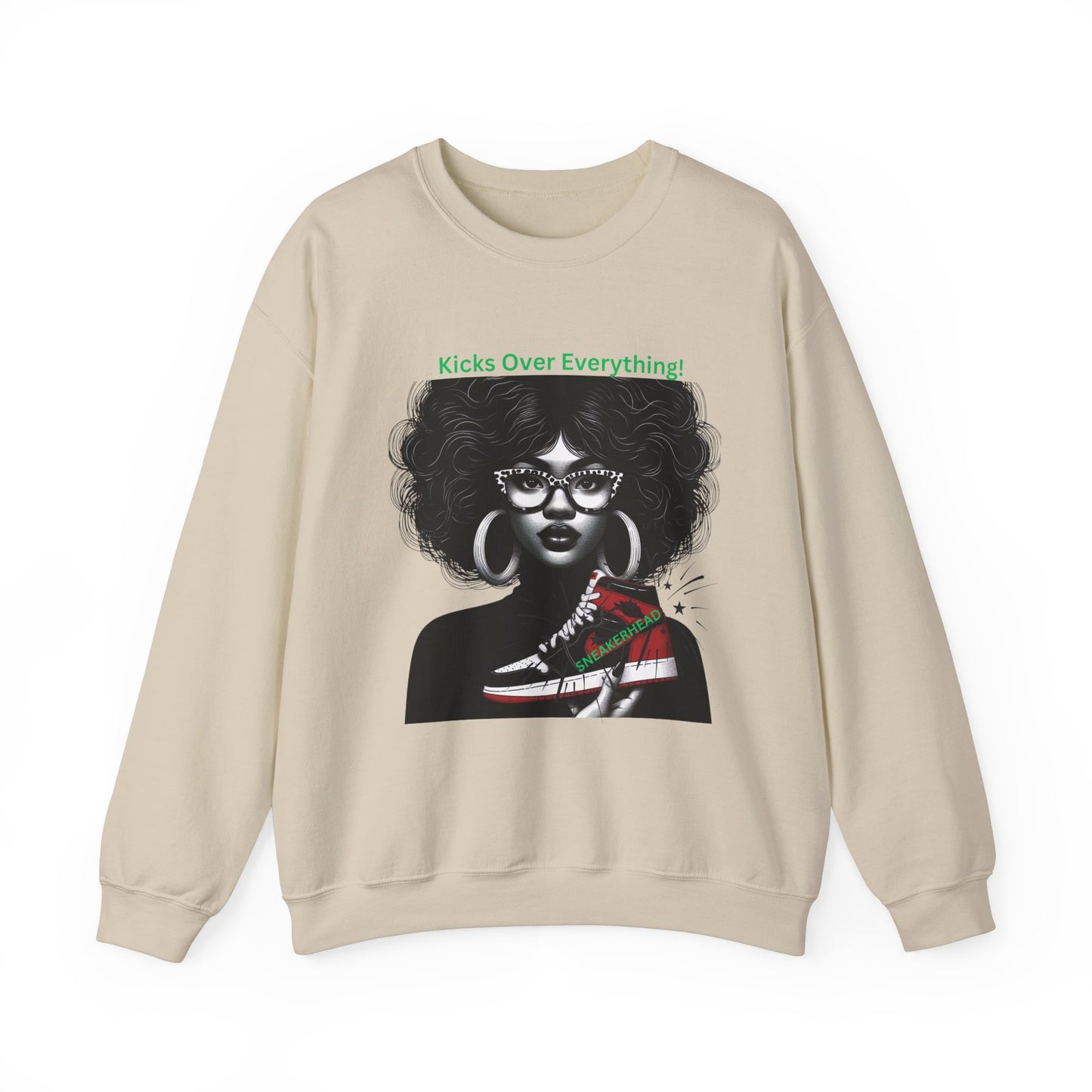 Sneakerhead Heavy Blend Crewneck Sweatshirt: Kicks Over Everything