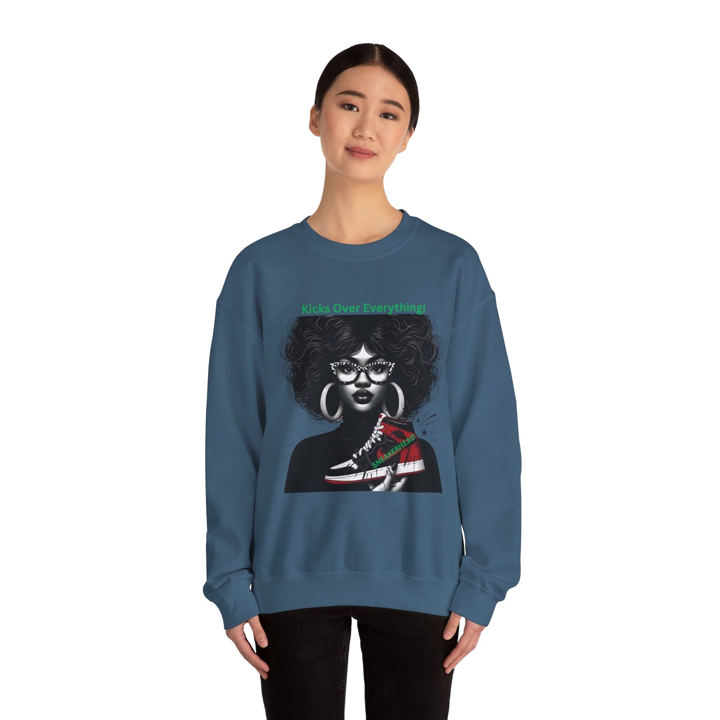 Sneakerhead Heavy Blend Crewneck Sweatshirt: Kicks Over Everything