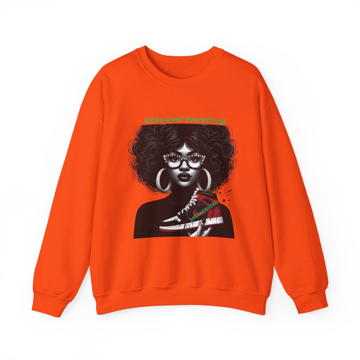 Sneakerhead Heavy Blend Crewneck Sweatshirt: Kicks Over Everything