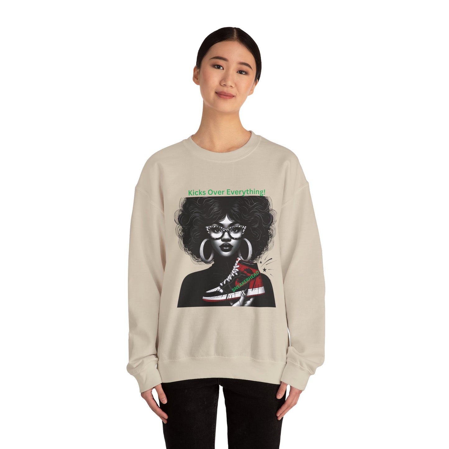 Sneakerhead Heavy Blend Crewneck Sweatshirt: Kicks Over Everything