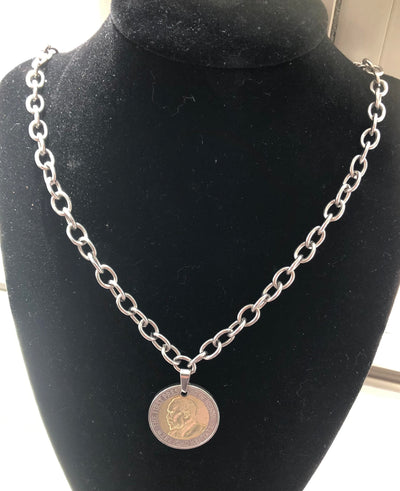 African Coin Necklace - LenaGrace Designs