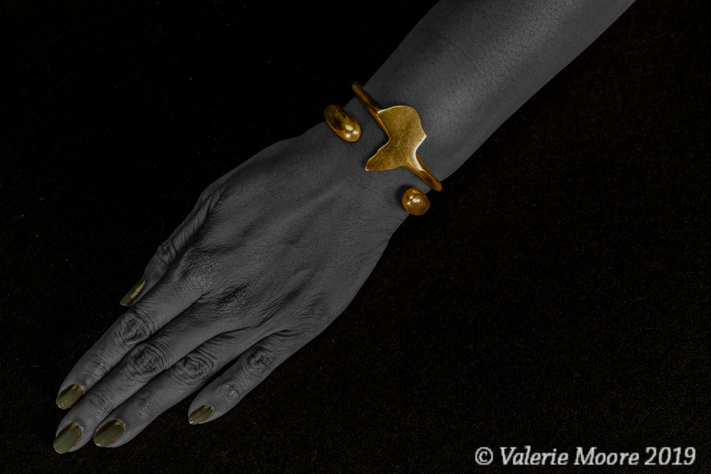 Large Brass Africa Map Bracelet - LenaGrace Designs