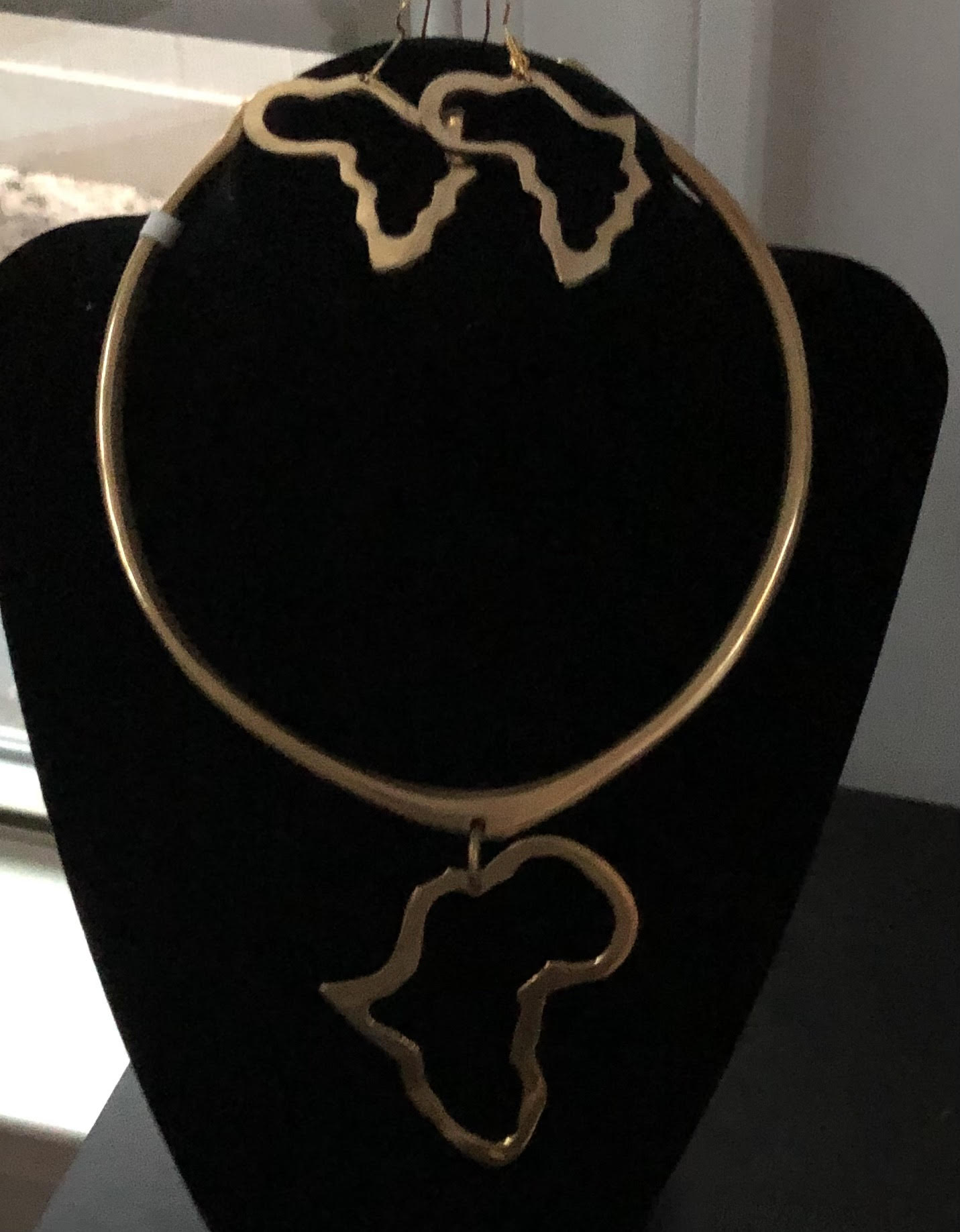 African Brass Choker - LenaGrace Designs