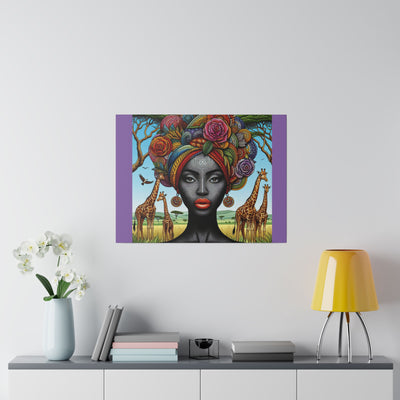 Matte Canvas, African Queen