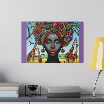 Matte Canvas, African Queen