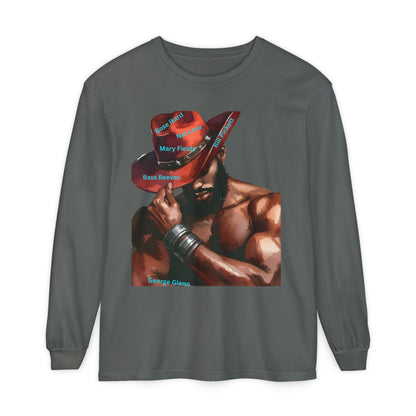 The Black Cowboys Stylish Long Sleeve Tee with Bold Graphic Art