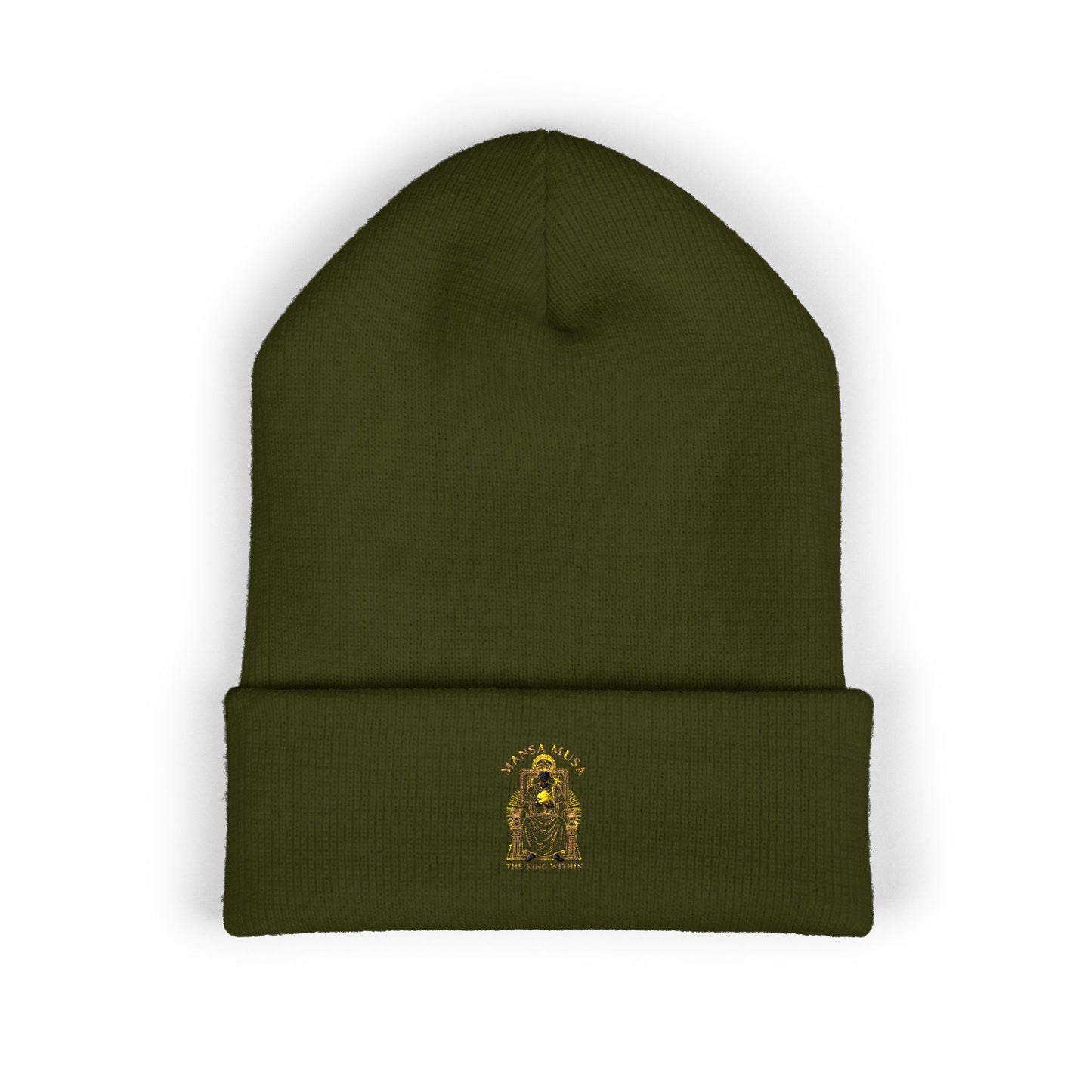 Mansa Musa “The King Within” Embroidered Classic Cuffed Beanie