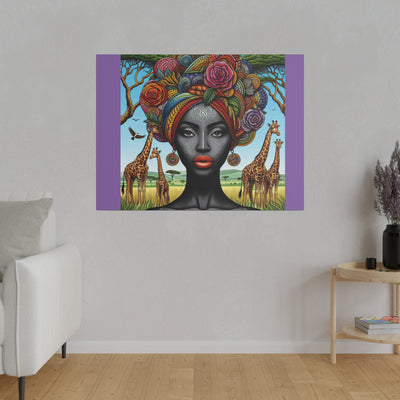 Matte Canvas, African Queen