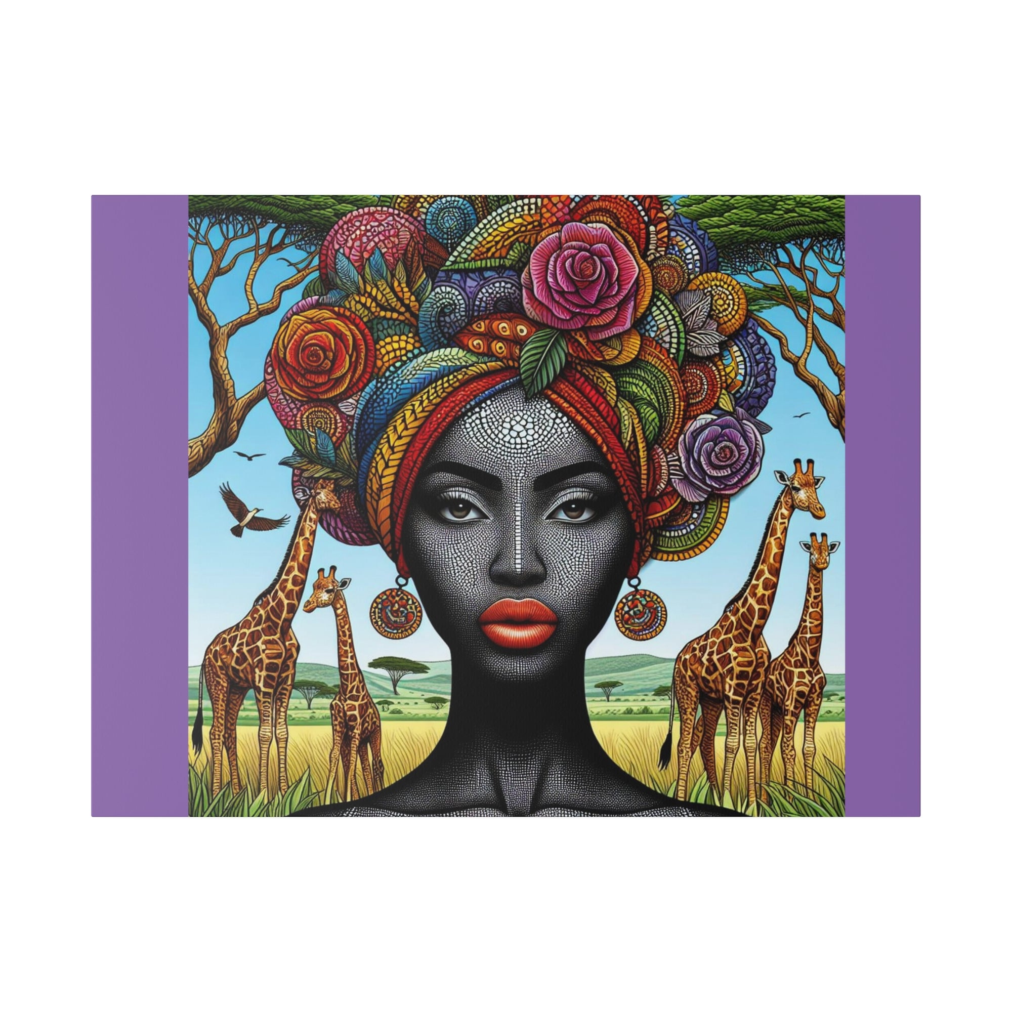 Matte Canvas, African Queen