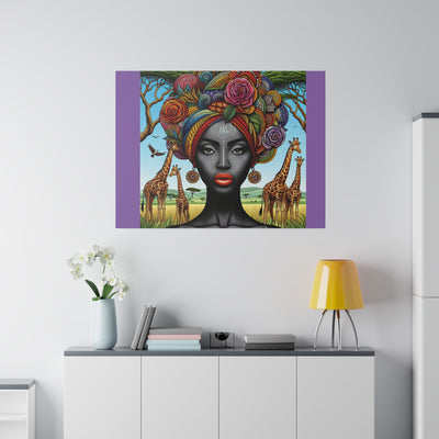 Matte Canvas, African Queen