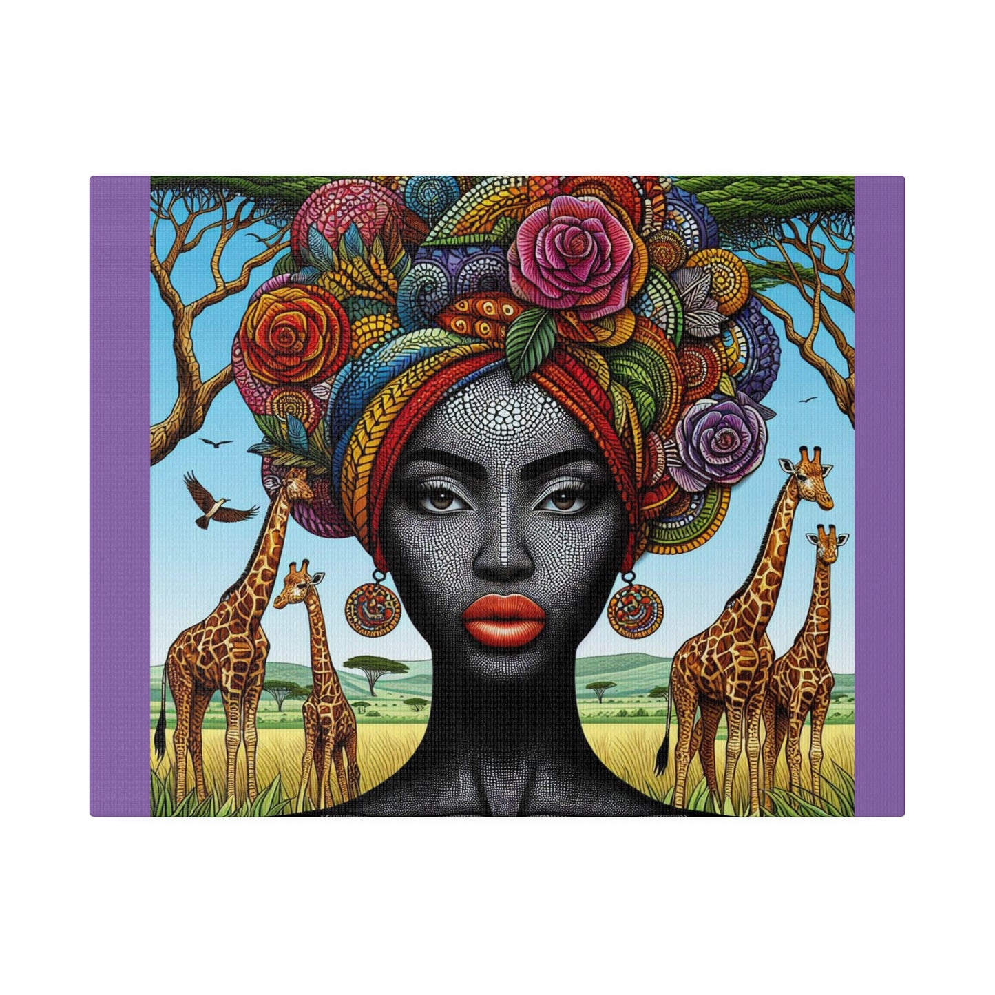 Matte Canvas, African Queen