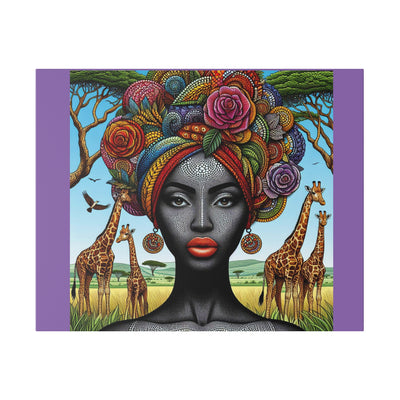 Matte Canvas, African Queen