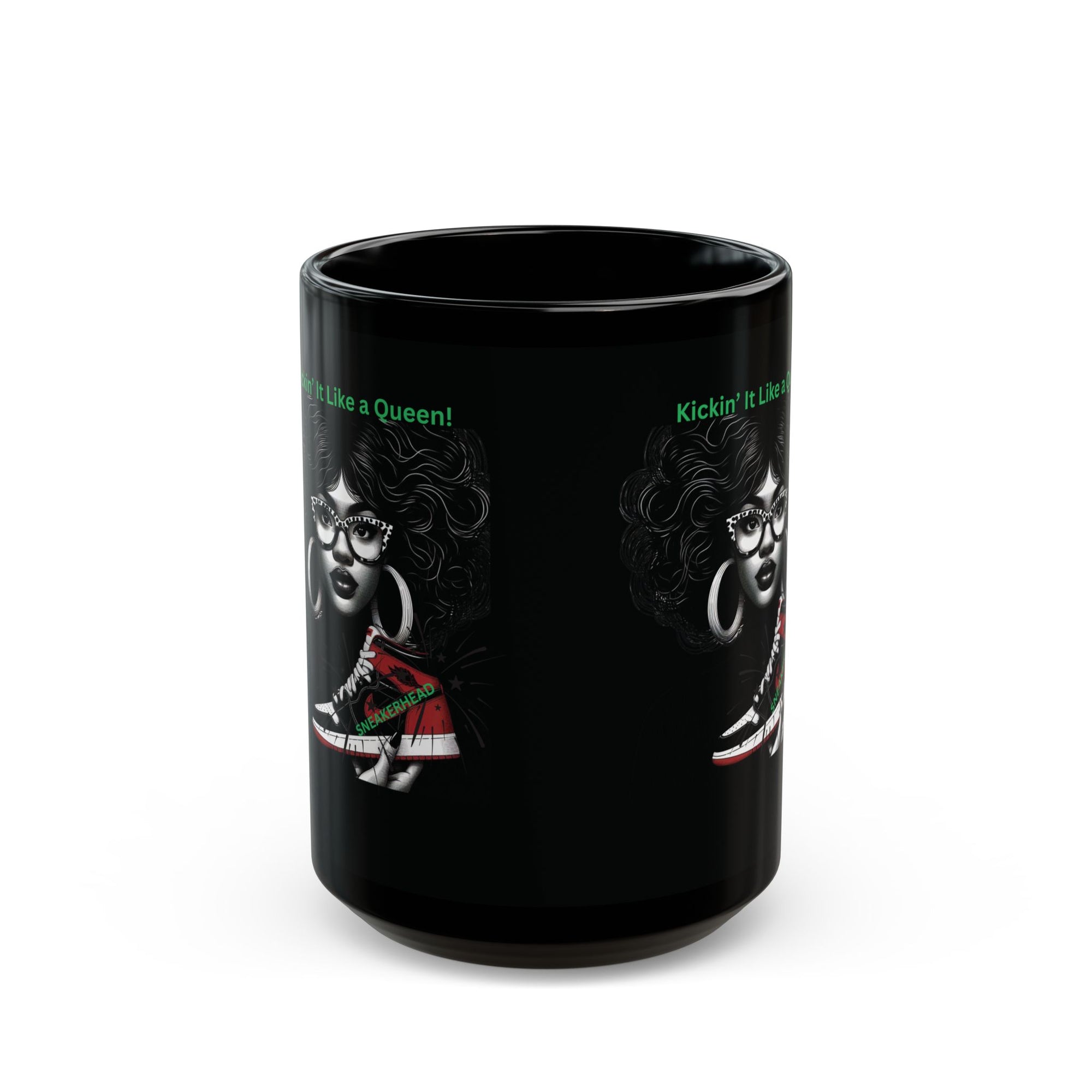 Sneakerhead: Kickin' It Like a Queen Black Mug (11oz, 15oz)