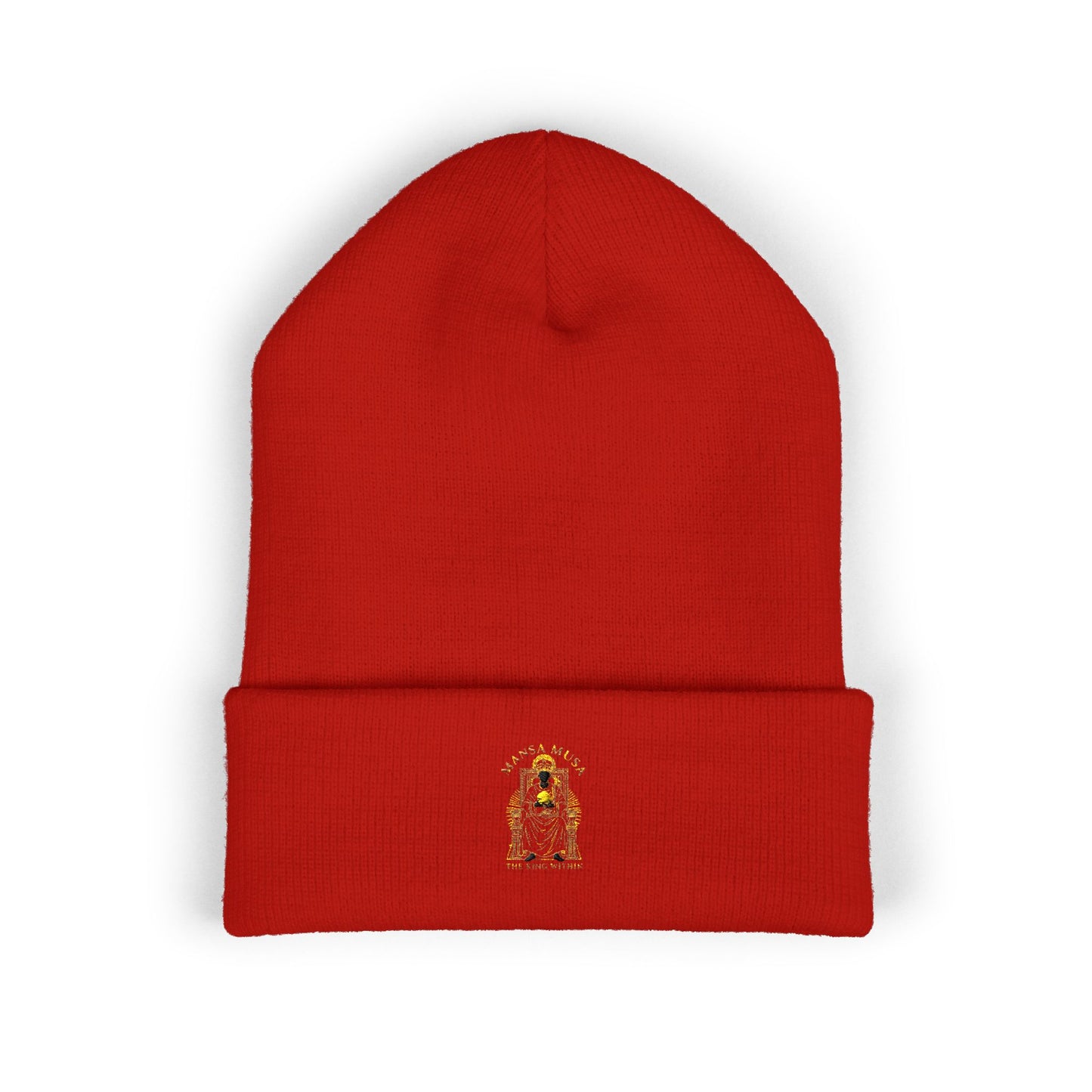 Mansa Musa “The King Within” Embroidered Classic Cuffed Beanie