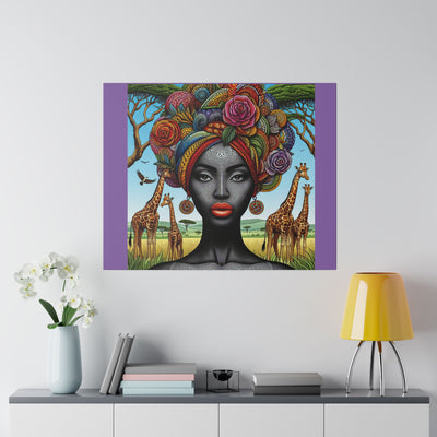 Matte Canvas, African Queen