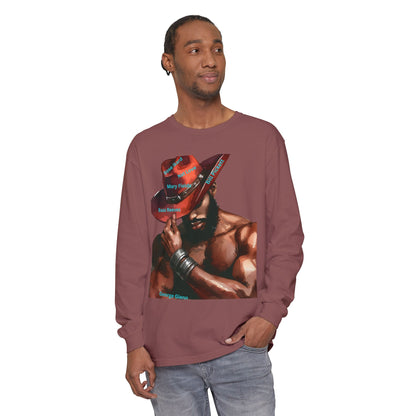 The Black Cowboys Stylish Long Sleeve Tee with Bold Graphic Art