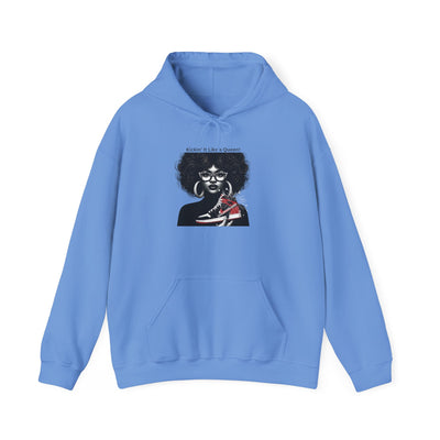 Sneakerhead Unisex Heavy Blend™ Hooded Sweatshirt: Kickin It Like a Queen