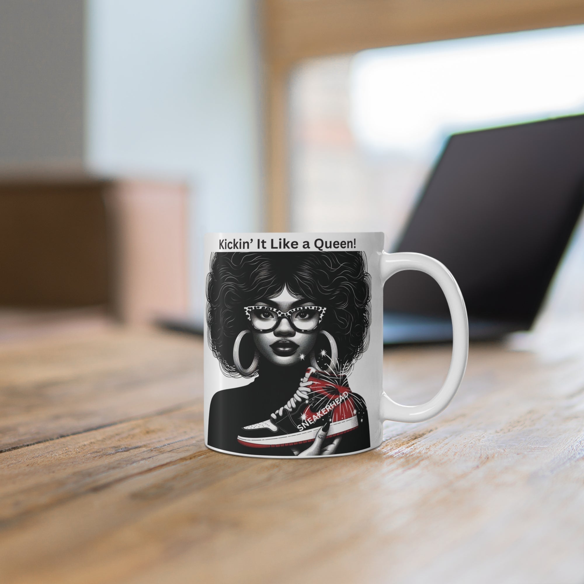 Sneakerhead Queen Mug 11oz: Kickin It Like a Queen