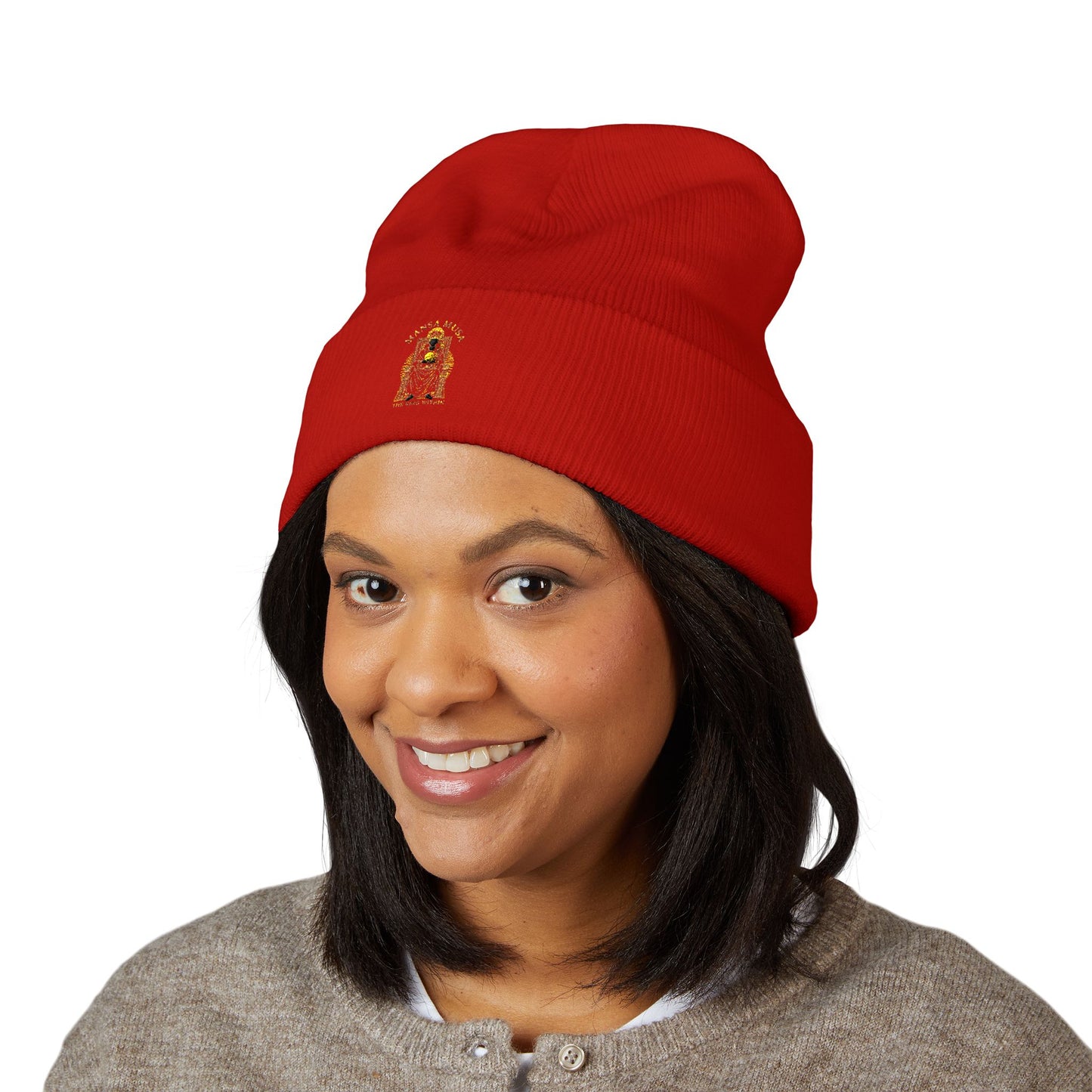 Mansa Musa “The King Within” Embroidered Classic Cuffed Beanie