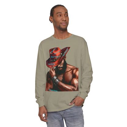 The Black Cowboys Stylish Long Sleeve Tee with Bold Graphic Art