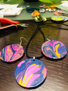 Vibrant Wooden Earrings