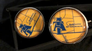 HBCU - Large Cufflinks - LenaGrace Designs