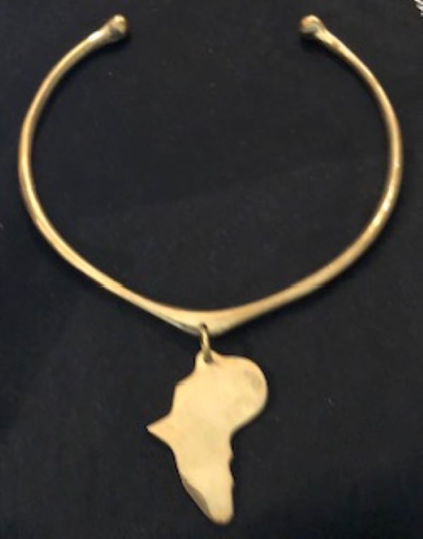 African Brass Choker - LenaGrace Designs