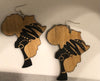 Wood African Earrings - LenaGrace Designs