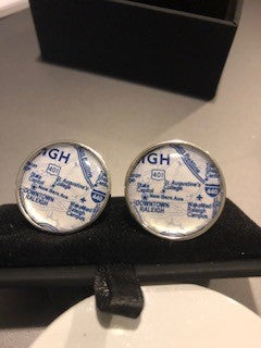 HBCU - Large Cufflinks - LenaGrace Designs